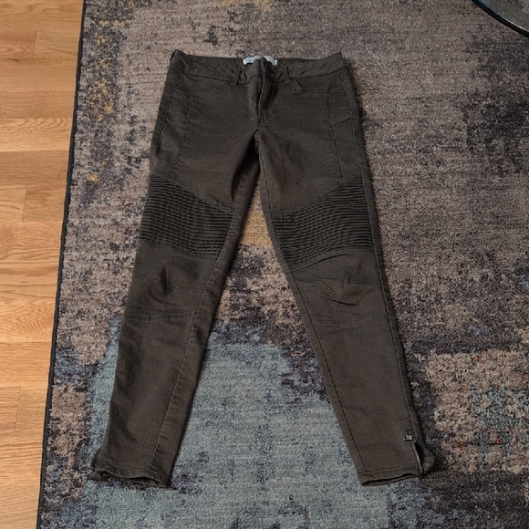 Zara Olive Green Khaki Skinny Pants - Picture 1 of 4